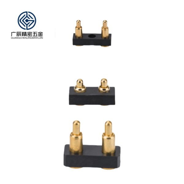 2 Pin Brass Pogo Pin Connectors Spring Loaded Pins Male Female Terminals PCB