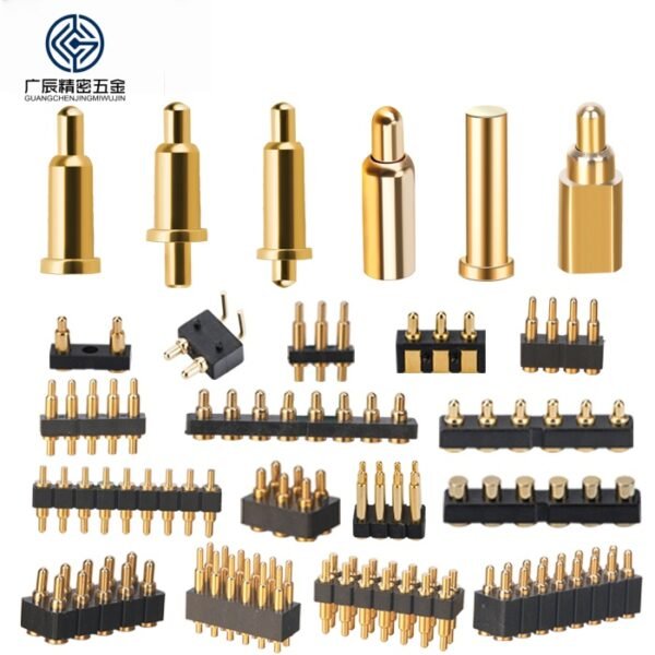 Custom Pogo Pin SMT 1-20P Brass Gold Plating Male Female Pin Header Spring Loaded Connector for PCB OEM/ODM