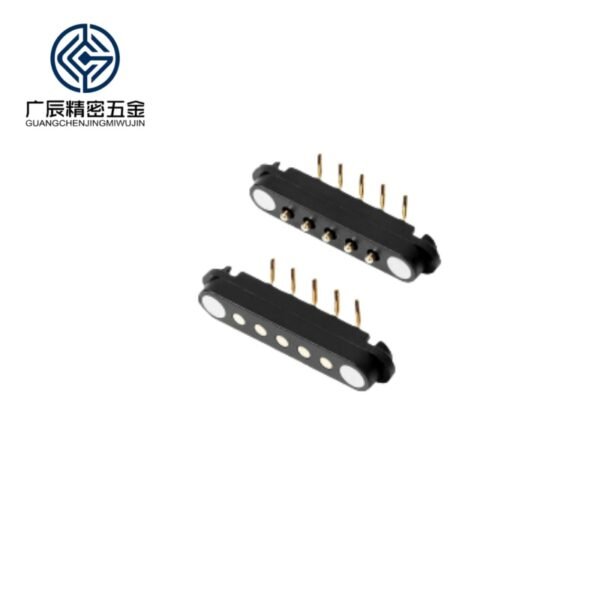 Spring Loaded 2.54mm Pitch Pogo Pin Connector 2 3 4 5 Pin Male Female Waterproof Bend Magnetic Pogo Pin Connector