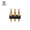 Factory Wholesale Brass 2A Rated PCB USB Cable Charger Pogo Pin 3 Pin Connector Socket Spring Loaded Contact