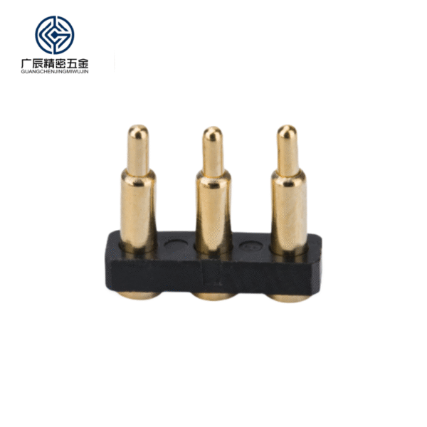 Factory Wholesale Brass 2A Rated PCB USB Cable Charger Pogo Pin 3 Pin Connector Socket Spring Loaded Contact