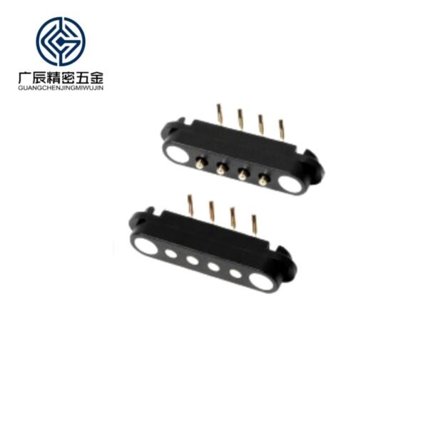Spring Loaded 2.54mm Pitch Pogo Pin Connector 2 3 4 5 Pin Male Female Waterproof Bend Magnetic Pogo Pin Connector