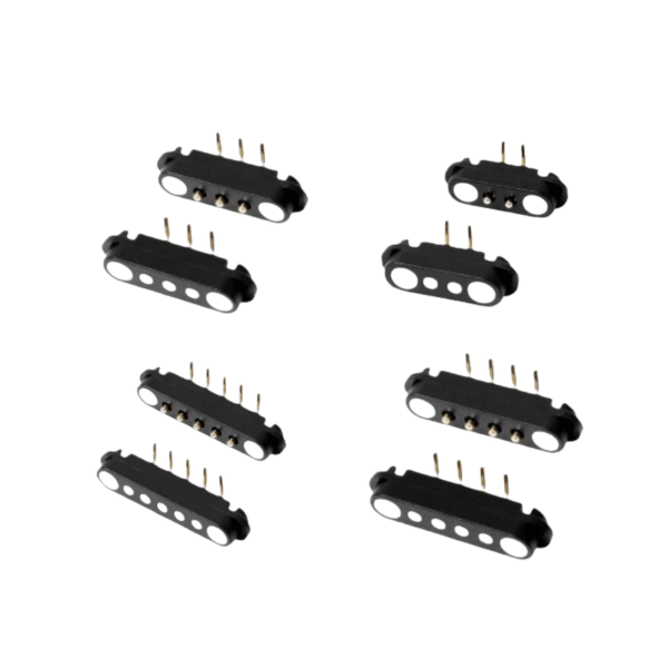 Spring Loaded 2.54mm Pitch Pogo Pin Connector 2 3 4 5 Pin Male Female Waterproof Bend Magnetic Pogo Pin Connector