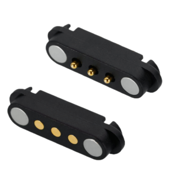 2.5mm Pitch Waterproof Brass Contact PC Housing Magnetic Male and Female 2-8 Pin Pogo Pin Connector