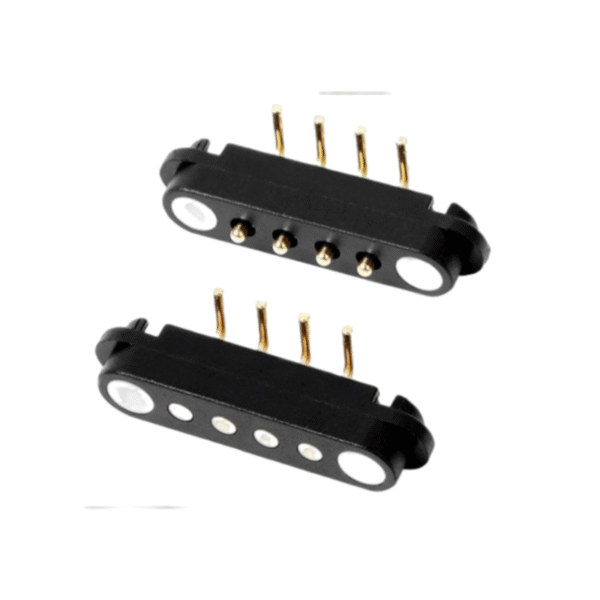 Spring Loaded 2.54mm Pitch Pogo Pin Connector 2 3 4 5 Pin Male Female Waterproof Bend Magnetic Pogo Pin Connector