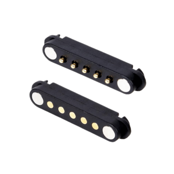 2.5mm Pitch Waterproof Brass Contact PC Housing Magnetic Male and Female 2-8 Pin Pogo Pin Connector