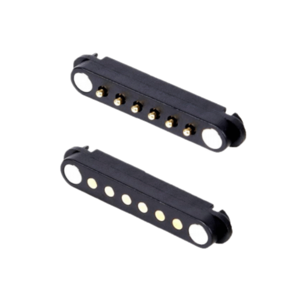 2.5mm Pitch Waterproof Brass Contact PC Housing Magnetic Male and Female 2-8 Pin Pogo Pin Connector
