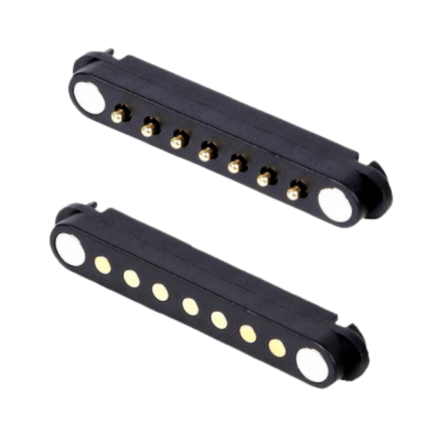 2.5mm Pitch Waterproof Brass Contact PC Housing Magnetic Male and Female 2-8 Pin Pogo Pin Connector