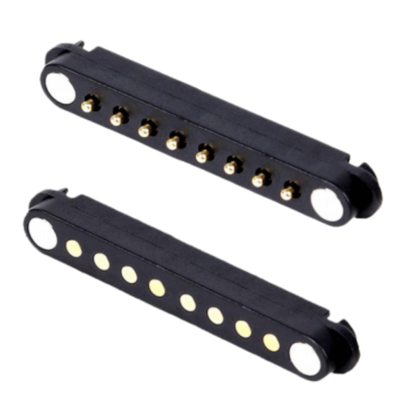 2.5mm Pitch Waterproof Brass Contact PC Housing Magnetic Male and Female 2-8 Pin Pogo Pin Connector