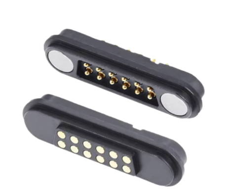 High Quality 2.3mm Pitch Spring Loaded Pogo Pin 2 3 4 5 7 10 12 Pin Groove Waterproof Magnetic Pogo Pin Connector