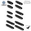 2.54 MM Pitch Male Female Spring Loaded Pogo Pin Magnetic Connector 2 3 4 5 6 9 10 12Pin Waterproof Magnetic Pogo Pin Connector