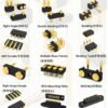 High Quality Precisie 2 3 4 5 6 7 8 9 10 12 14 16 18 20 Pin Gold Plated Brass Contact Spring Pogo Pin Connector
