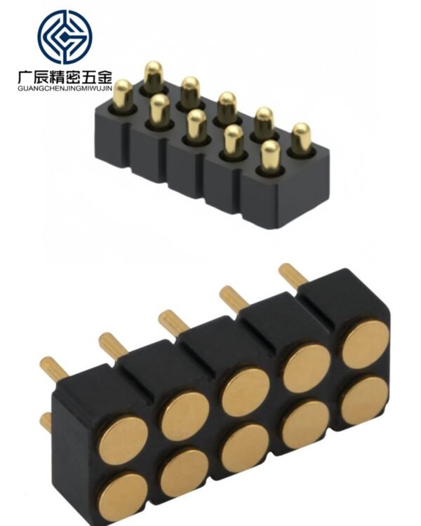 10双 Wholesale 2-20 Pins Single Double Row Straight PCB Pin Header Contacts Male Female Spring Loaded Pogo Pin Connector