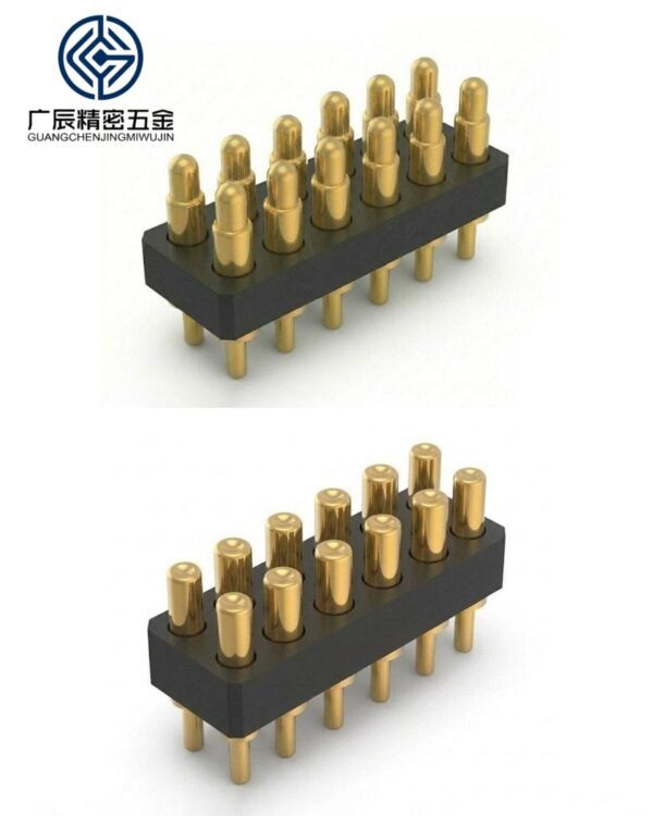 12双 Wholesale 2-20 Pins Single Double Row Straight PCB Pin Header Contacts Male Female Spring Loaded Pogo Pin Connector