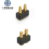 2单 Wholesale 2-20 Pins Single Double Row Straight PCB Pin Header Contacts Male Female Spring Loaded Pogo Pin Connector