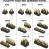 High Quality Precisie 2 3 4 5 6 7 8 9 10 12 14 16 18 20 Pin Gold Plated Brass Contact Spring Pogo Pin Connector