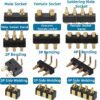 High Quality Precisie 2 3 4 5 6 7 8 9 10 12 14 16 18 20 Pin Gold Plated Brass Contact Spring Pogo Pin Connector