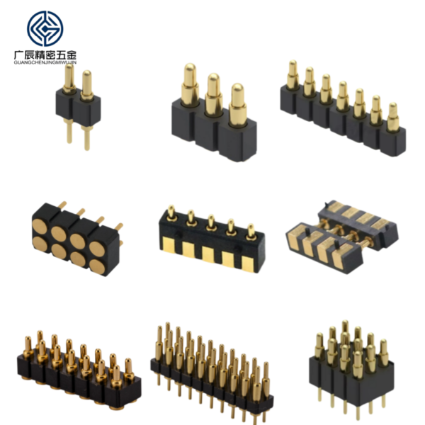 YSDZ-16P双排插板 白底_副本 Wholesale 2-20 Pins Single Double Row Straight PCB Pin Header Contacts Male Female Spring Loaded Pogo Pin Connector