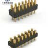 Factory Wholesale 2x7 Double Row Modular Contact Strip 14 Pins Spring Loaded Pogo Pin Connector