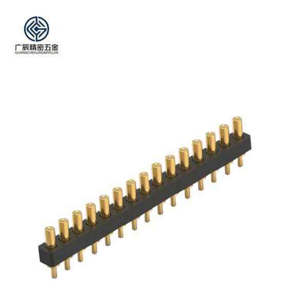 Customized SMD DIP Spring Loaded Contact Male and Female 15 Pin High Precisie Brass Pogo Pin Connector