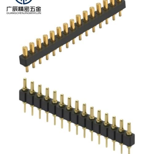 Customized SMD DIP Spring Loaded Contact Male and Female 15 Pin High Precisie Brass Pogo Pin Connector