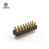 Factory Wholesale 2x8 Pins MALE FEMALE Brass 16-pin Dual-row Socket Spring Loaded Pogo Pin Connector