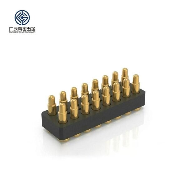 Factory Wholesale Brass Spring Pogopin Connector 16-pin Dual-row Surface Mount Component Modular Contact