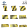 1.27mm Height 2.54mm Pitch 2-10 Pins Gold Plated Female SMD PAD Surface Mount Spring Contact Battery Connectors for Power Charge
