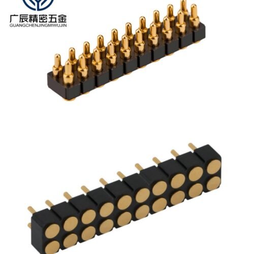 Factory Wholesale Brass Spring Loaded Connector 2x10 20-pin Dual-row Surface Pogo Testing Probes for Medical Devices and PCB