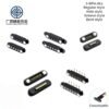 2.54 MM Pitch Male Female Spring Loaded Pogo Pin Magnetic Connector 2 3 4 5 6 9 10 12Pin Waterproof Magnetic Pogo Pin Connector