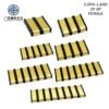 3.0mm Pitch PCB Sliding Type 6.0mm Height Gold Plated 1 2 3 4 5 6 7 8 9 10 Pin SMD Spring Battery Connector with Positioning Pins