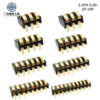 3.0mm Pitch PCB Sliding Type 6.0mm Height Gold Plated 1 2 3 4 5 6 7 8 9 10 Pin SMD Spring Battery Connector with Positioning Pins