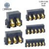 3.0mm Pitch PCB Sliding Type 6.0mm Height Gold Plated 1 2 3 4 5 6 7 8 9 10 Pin SMD Spring Battery Connector with Positioning Pins