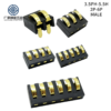 High Stability 3.5mm Pitch Male Gold Plated 2 3 4 5 6 7 8 Pin PCB SMT Spring Battery Connector with Extended Solder Tabs