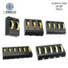 4.0mm Pitch SMT Battery Terminal Male 2Pin 3Pin 4Pin 5Pin 6Pin Gold Plated Spring Battery Connector for Medical Devices