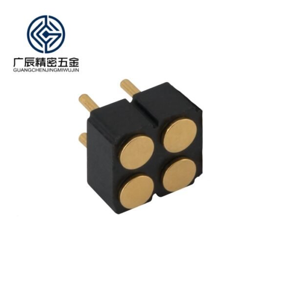 High Current Spring Loaded 4 Pin Header Connector Single and Double Row Female Pogo Pin Connector