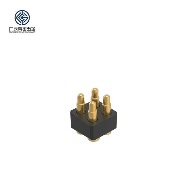 High Current Spring Loaded 4 Pin Header Connector Single and Double Row Female Pogo Pin Connector