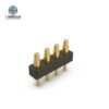 Factory Wholesale Brass 4-Pin Straight Hole Spring Header Modular Contacts Spring-Loaded Pogo Pin Connector for PCB Applications