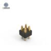 Factory Wholesale Brass 4-Pin Straight Hole Spring Header Modular Contacts Spring-Loaded Pogo Pin Connector for PCB Applications