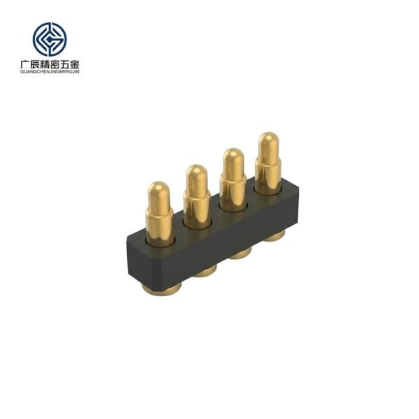 High Current Spring Loaded 4 Pin Header Connector Single and Double Row Female Pogo Pin Connector