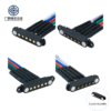 2A Waterproof Magnetic Pogo Pin Connector 2 3 4 5 6 7 8 Male Female 2.54 MM Pogo Pin Magnetic Charging Cable