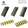 High Precision 4.25mm Pitch 7.4mm Height with Positioning Pins 2 3 4 5 6 Pin Gold Plated Spring Battery Connector for SMT PCB