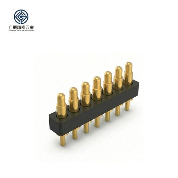 Wholesale Gold Plated Brass Pogo Connector 7 Pin Male Female Spring Loaded Connector Pogo Pin for PCB