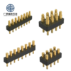 Factory Wholesale Brass Spring Loaded Contact Pogo Pin Double Row 8 Pin 2A Male/Female PCB Connector Modular
