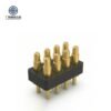 Factory Wholesale Brass Spring Loaded Contact Pogo Pin Double Row 8 Pin 2A Male/Female PCB Connector Modular