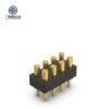 Factory Wholesale Brass Spring Loaded Contact Pogo Pin Double Row 8 Pin 2A Male/Female PCB Connector Modular