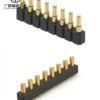 Factory Wholesale Brass Spring Loaded Contact Pogo Pin Double Row 8 Pin 2A Male/Female PCB Connector Modular