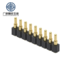 9p公 OEM ODM Spring Loaded Connector Pogo Pin 2.54mm Pitch Single Row 9 PIN Vertical Male Female Pin Header Connector