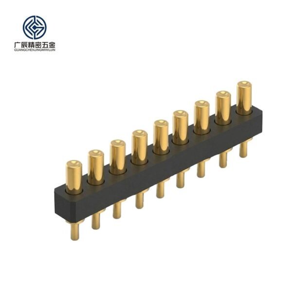 9p母 Factory Wholesale Brass Battery Pogo Pins Header Connector 9 Pin Pogo Charging Connector for Smart Watch