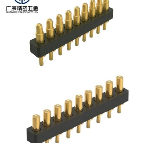 Factory Wholesale Brass Battery Pogo Pins Header Connector 9 Pin Pogo Charging Connector for Smart Watch